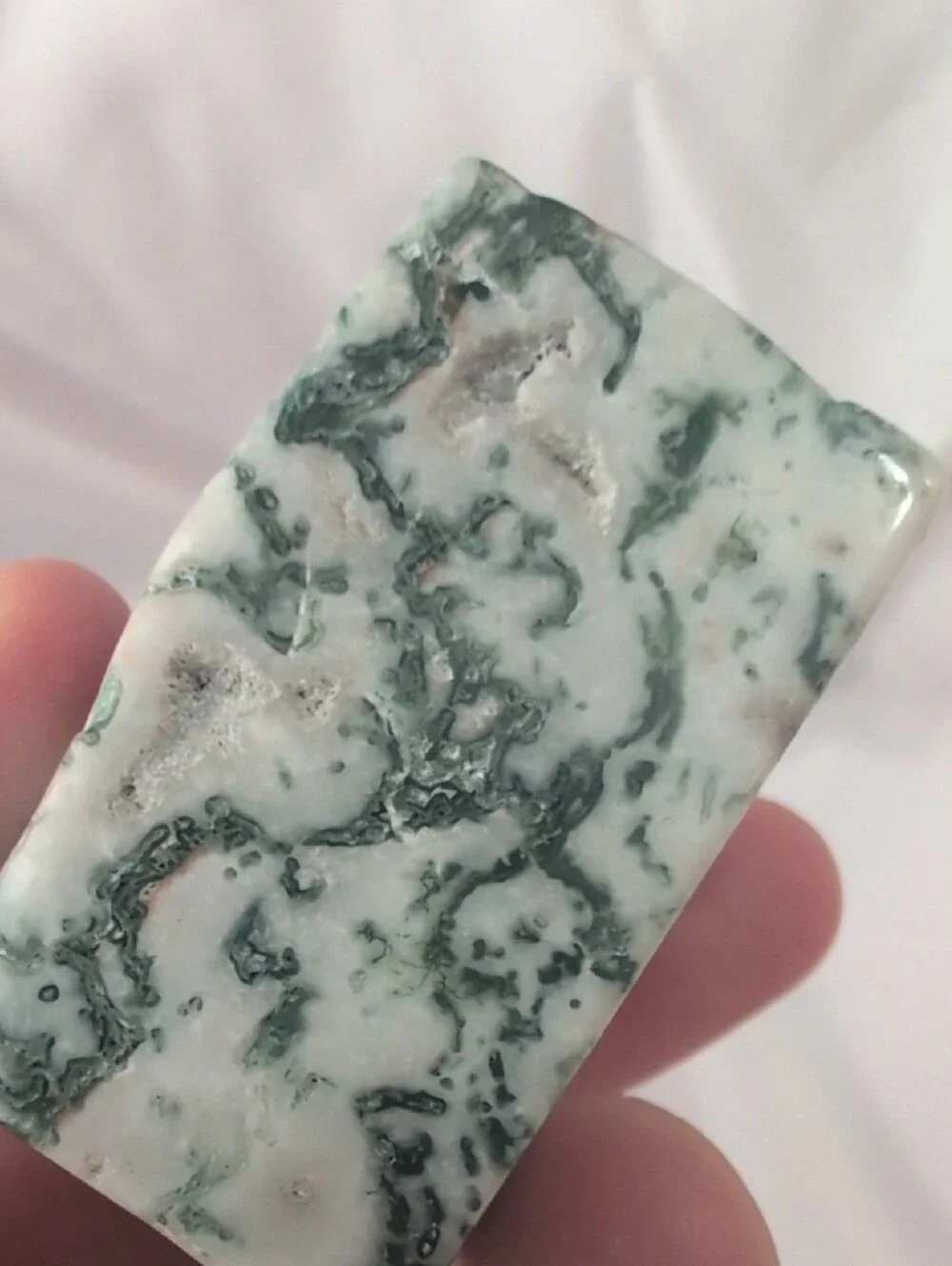 Moss Agate Asymmetric Block
